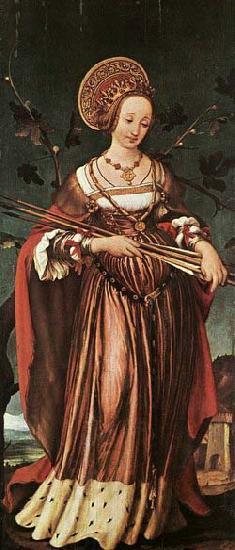 HOLBEIN, Hans the Younger St Ursula oil painting picture